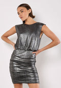 Apricot METALLIC RUCHED