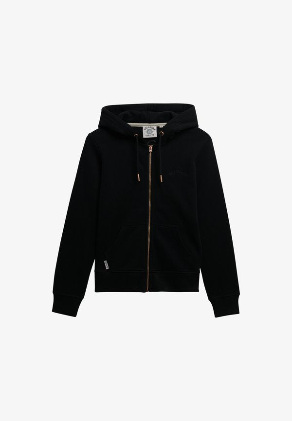 Superdry & Co ESSENTIAL  - Zip-up sweatshirt - schwarz