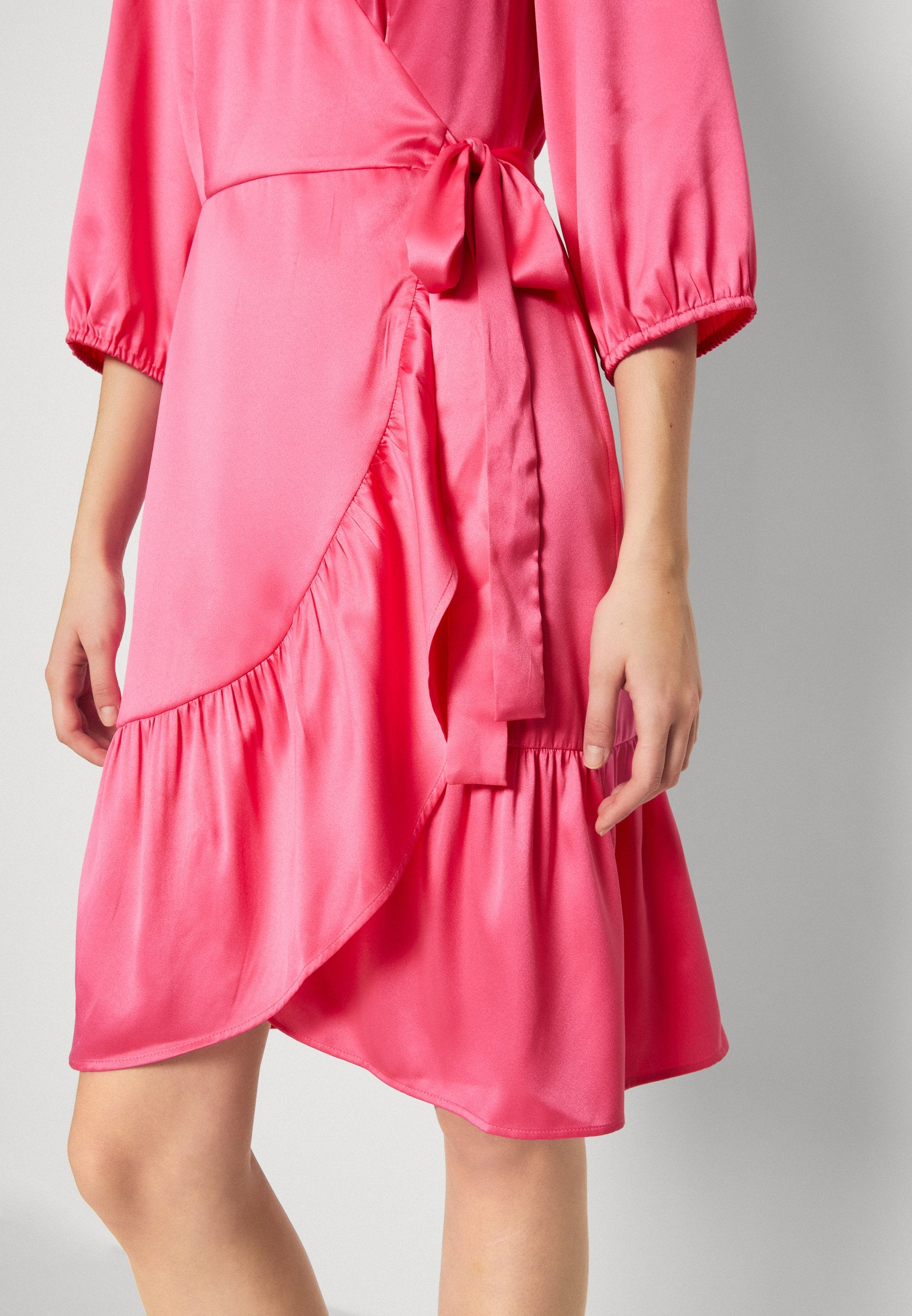 VILA VIKARI V NECK WRAP SHORT DRESS