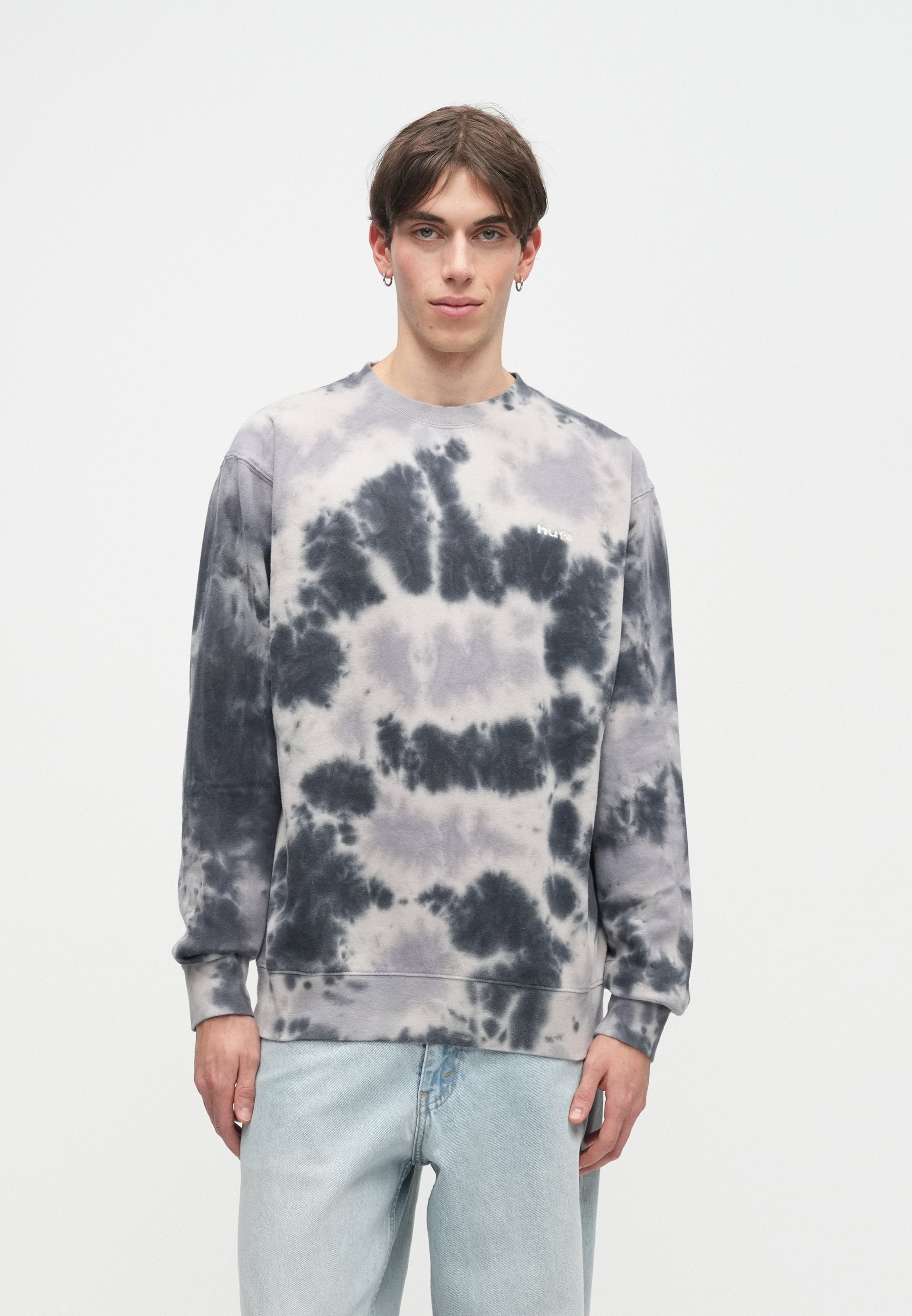 HUF TIE DYE LOGO CREW UNISEX