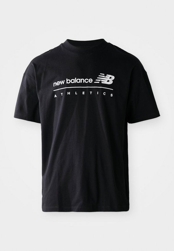 New Balance LINEAR GRAPHIC  - Print T-shirt - black