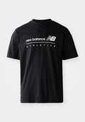 New Balance LINEAR GRAPHIC  - Print T-shirt - black