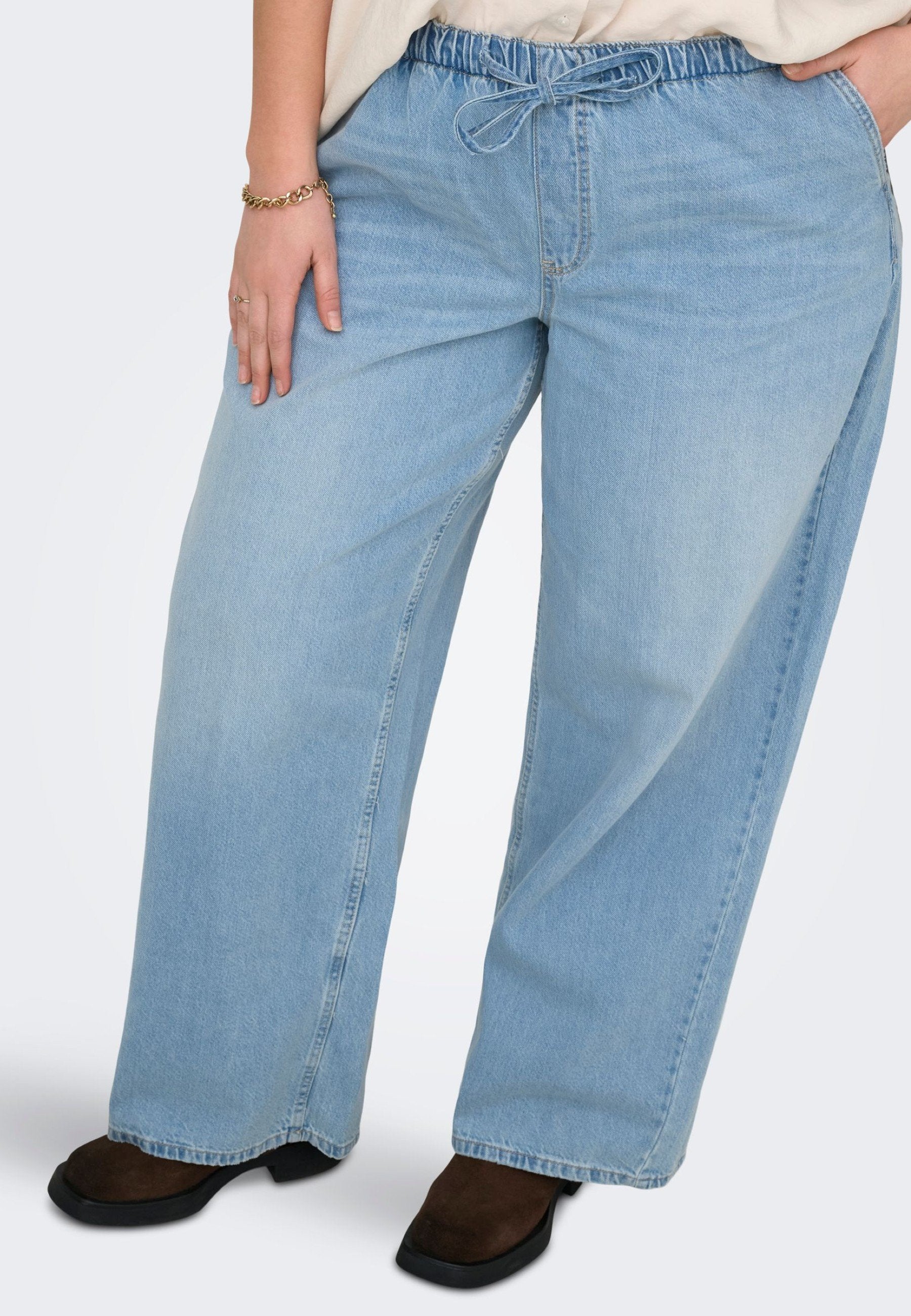 Wide-fit CARJAY High waist Wide Leg Fit Media 7