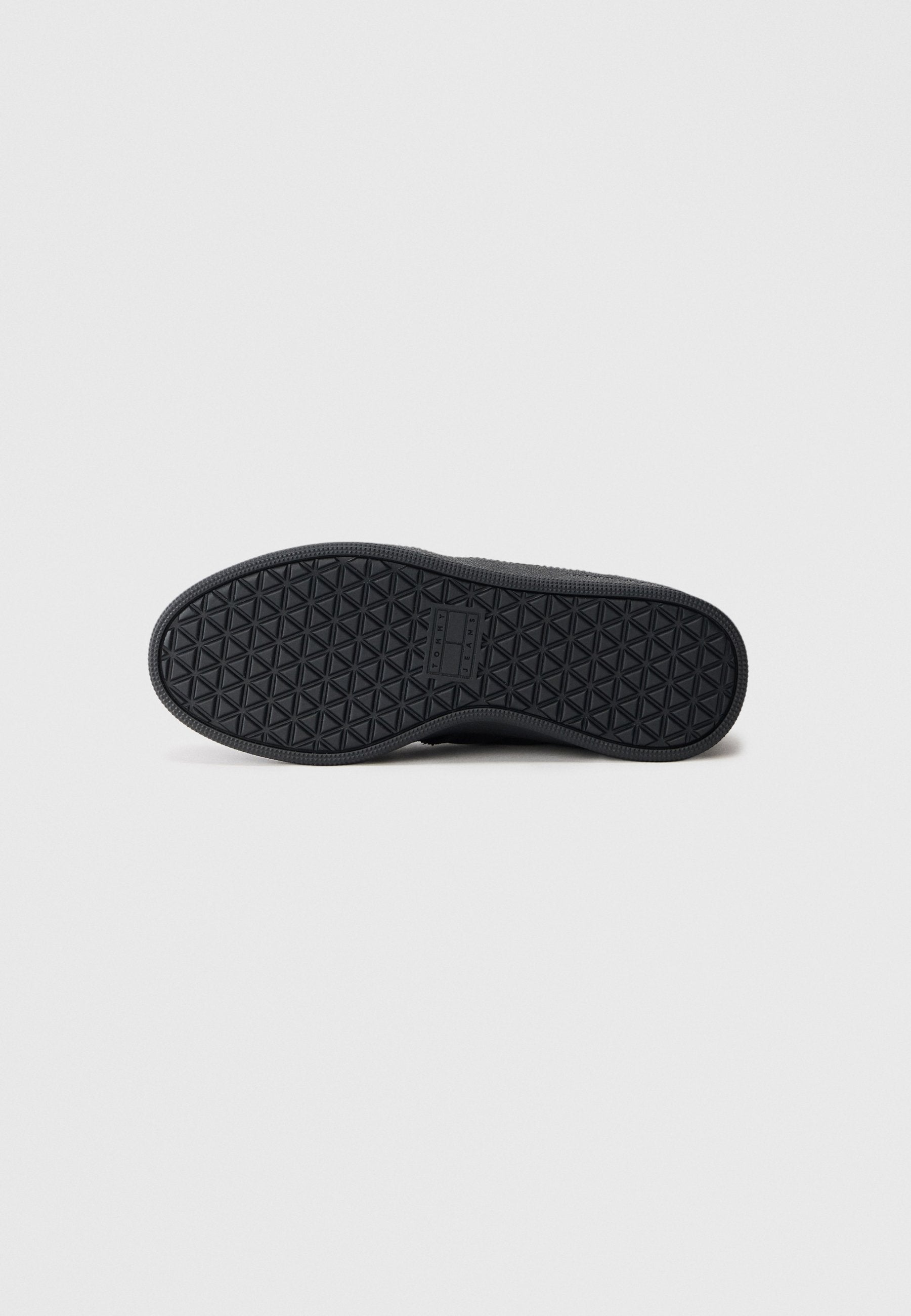 Tommy Jeans THE GREENWICH LEATHER MIXED TEXTURE PLATFORM TRAINERS