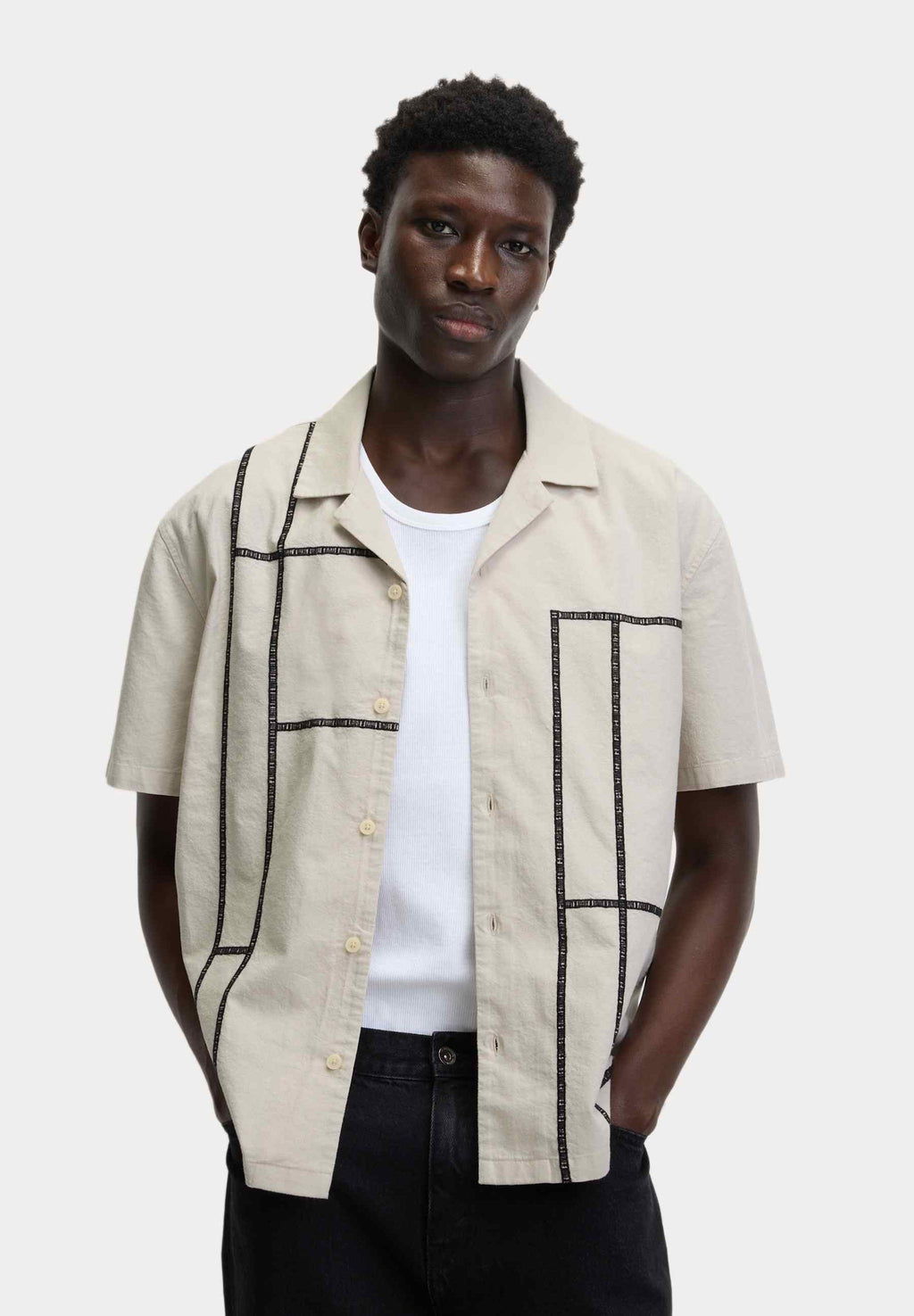 Marks & Spencer ABSTRACT LINE EMBROIDERY
