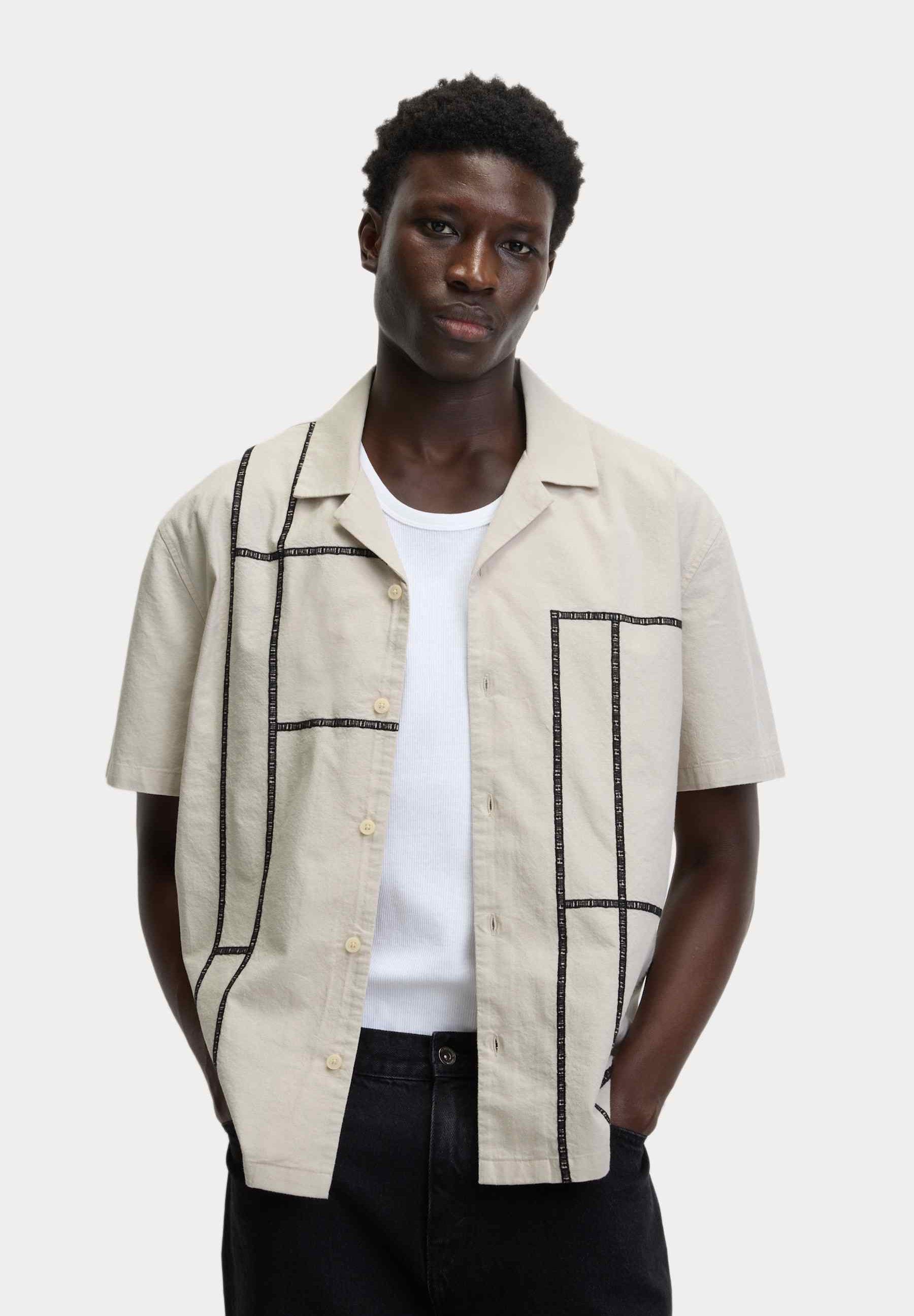 Marks & Spencer ABSTRACT LINE EMBROIDERY