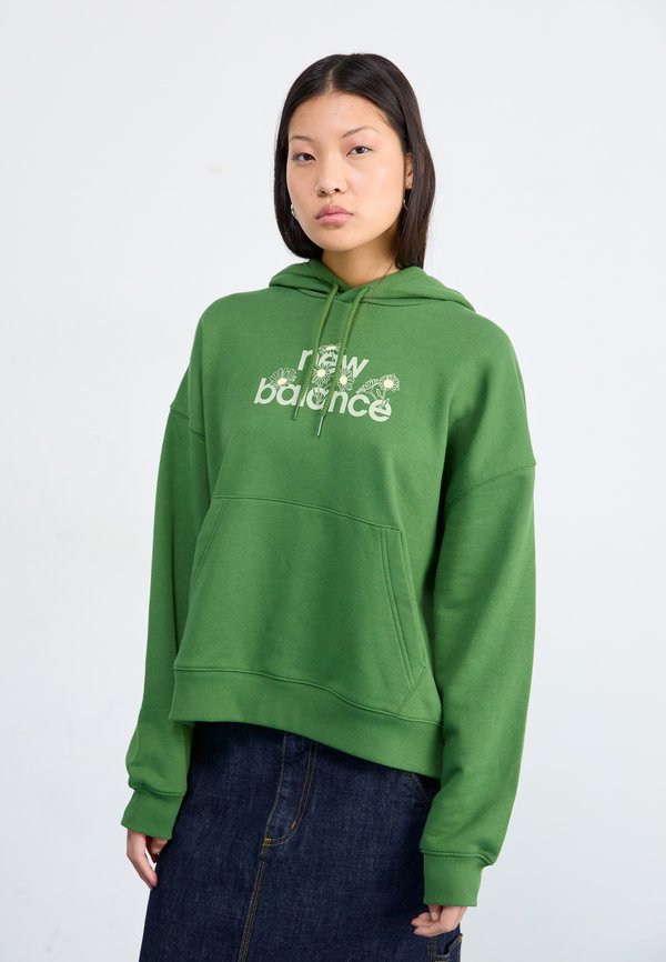 New Balance FLOWER HOODIE - Hoodie - green