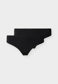 Puma WOMEN SPORT STRING 2 PACK - Thong - black