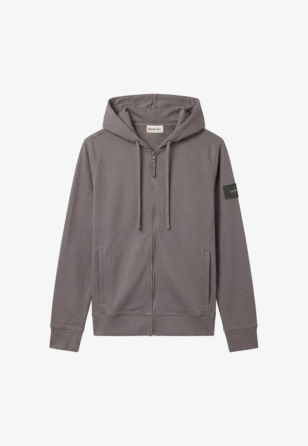 Calvin Klein Jeans Zip-up sweatshirt - steel gray