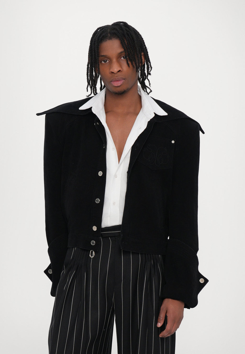 Palomo PINSTRIPED CRUISING TAILORED TROUSERS UNISEX
