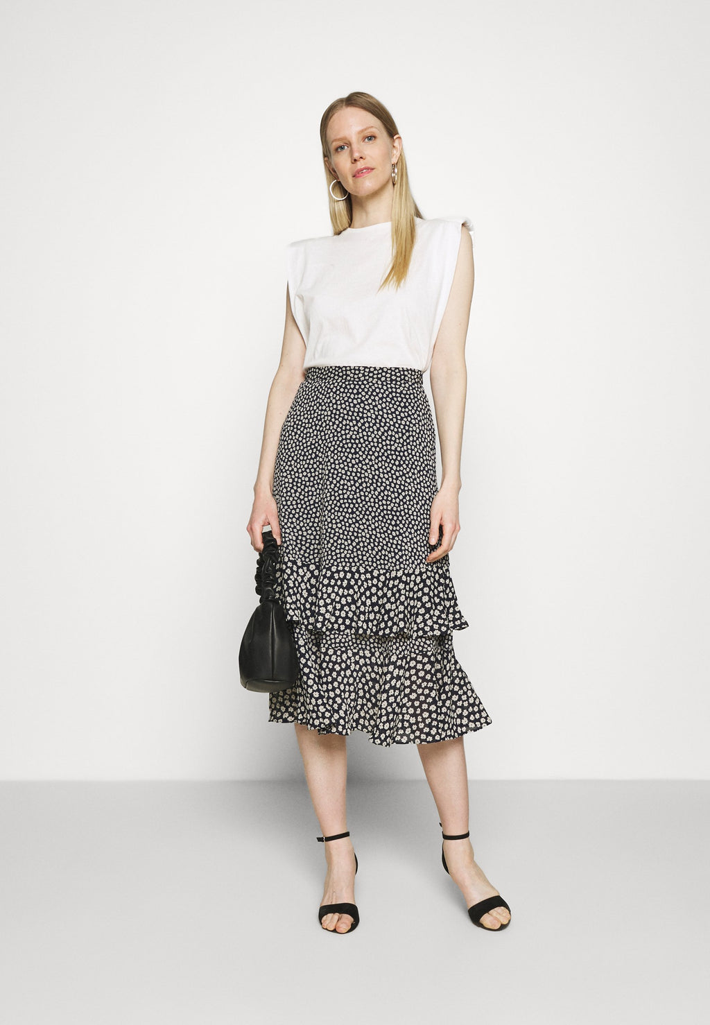 Marks & Spencer TIERED MIDI SKIRT