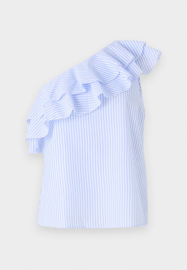 Vero Moda VMMILLIE - Top - bright white/blue