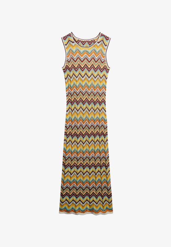 Superdry & Co ZIG ZAG MIDI - Jumper dress - mint zigzag stripe