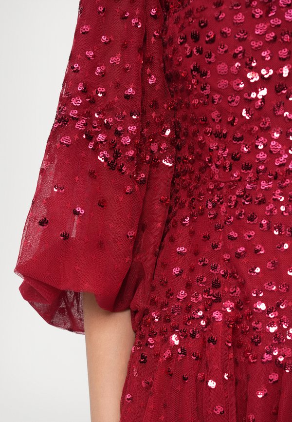 Needle & Thread SCALLOP ROUND NECK MICRO MINI DRESS