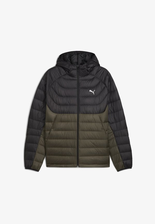 Puma MIT KAPUZE - Down jacket - dark olive