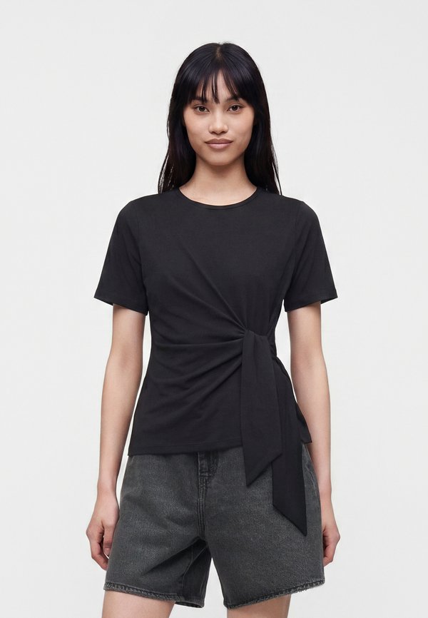 Vero Moda VMJILL SS TOP JRS NOOS - Print T-shirt - black