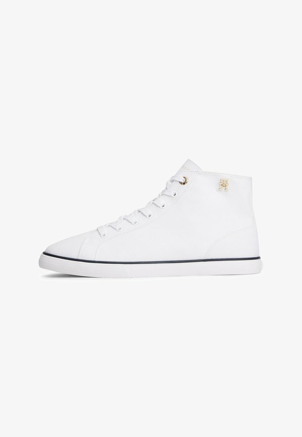 Tommy Hilfiger MONOGRAM MID - High-top trainers - white