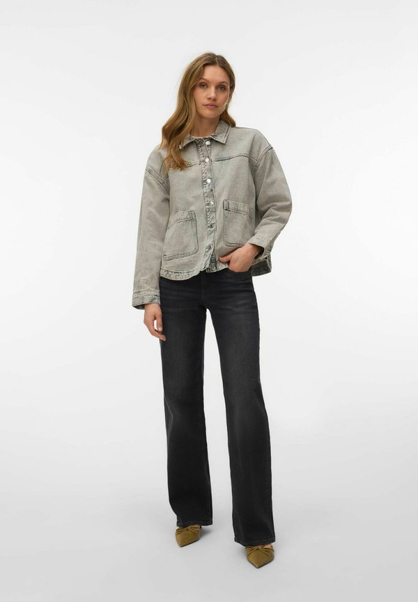 Vero Moda VMJAMIE LS DENIM SHACKET MIX GA NOOS - Denim jacket - light grey denim