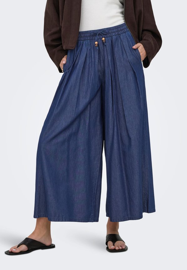 ONLY Wide-fit ONLBEA High waist Wide Leg Fit - Wide Leg - dark blue denim