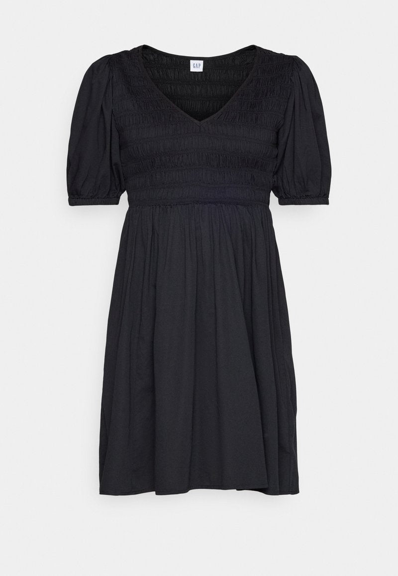 SMOCKED PUFF MINI DRESS - GAP - View 1