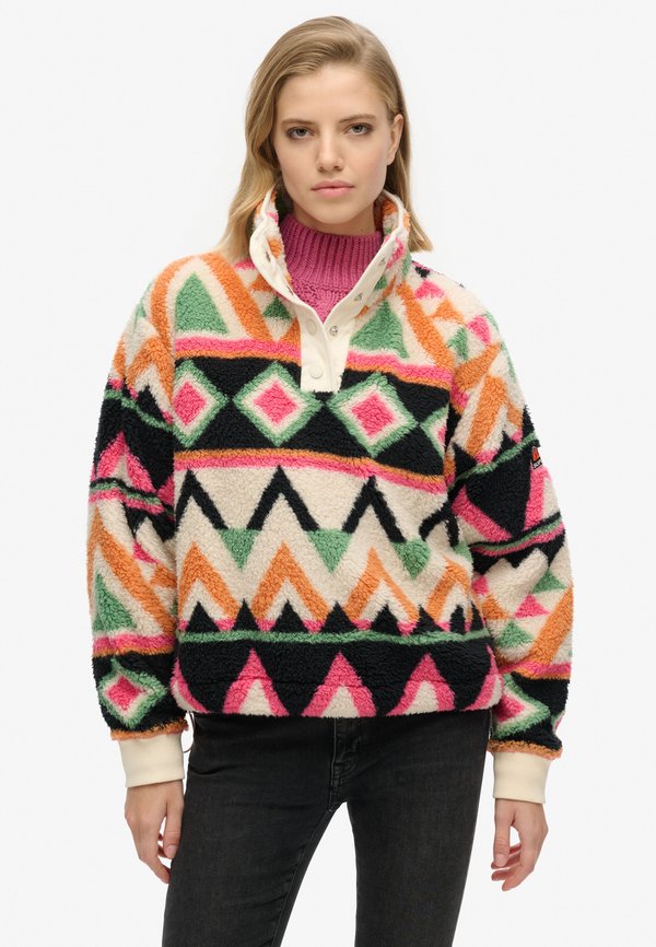 Superdry & Co Fleece jumper - cream terry print