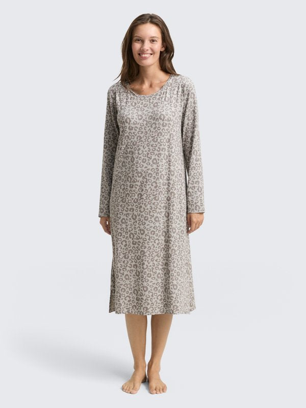 TOM TAILOR Nightie - grau mittel allover