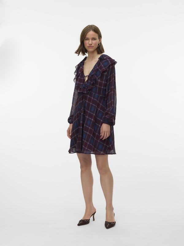 Vero Moda VMEMILIE SHORT CHECK DRESS