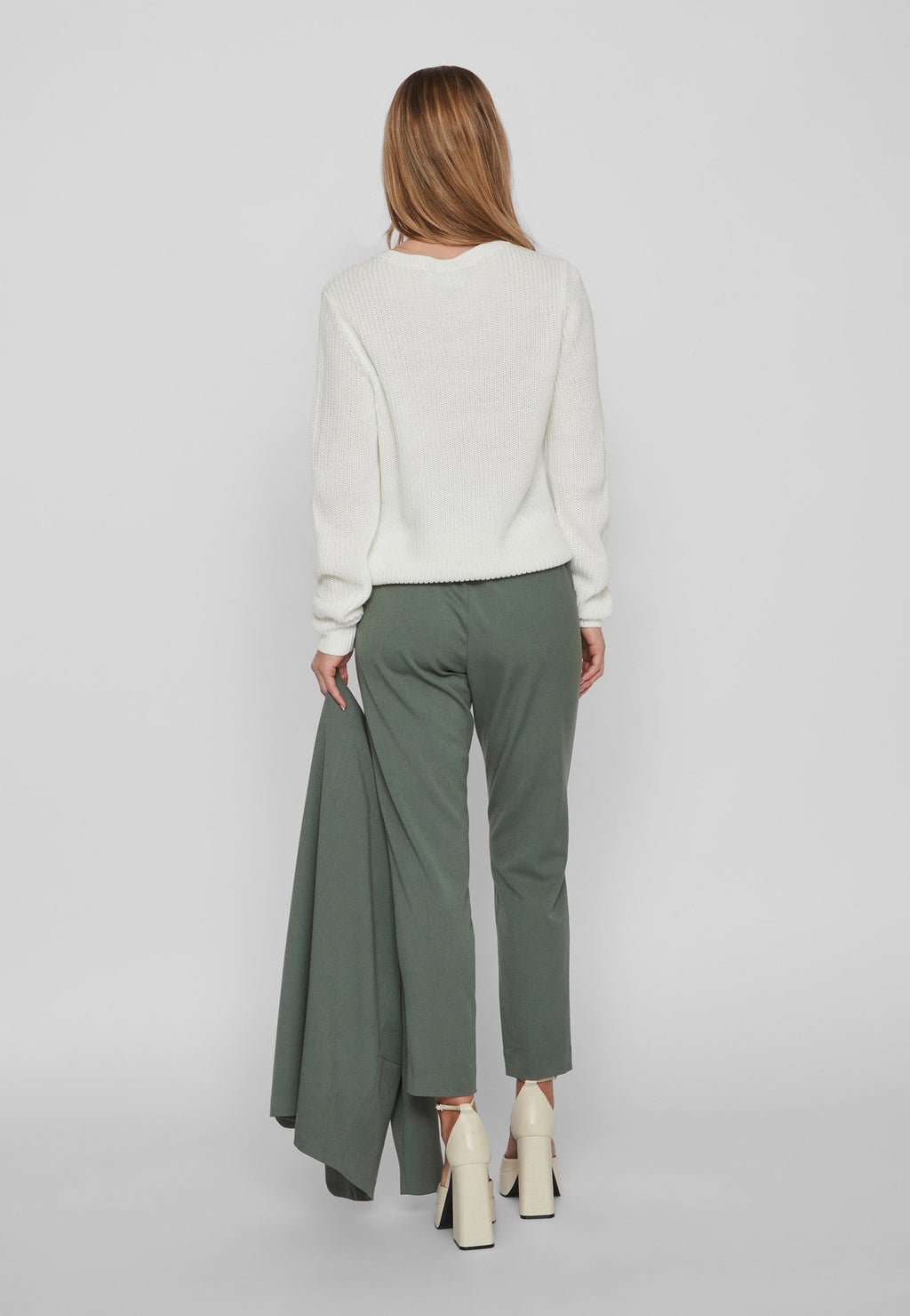 VILA VIVARONE HW SLIM PANT - NOOS