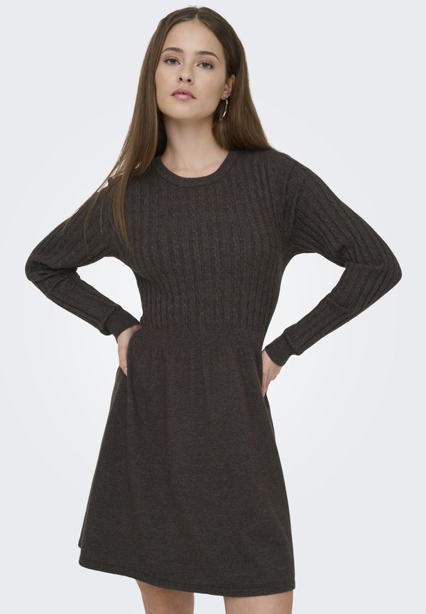 ONLY ONLFIA CABLE  - Jumper dress - chocolate torte