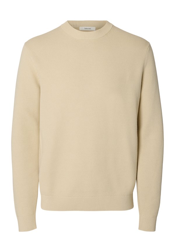 Selected SLHDANE LS KNIT STRUCTURE CREW NECK NOOS