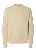 Selected SLHDANE LS KNIT STRUCTURE CREW NECK NOOS