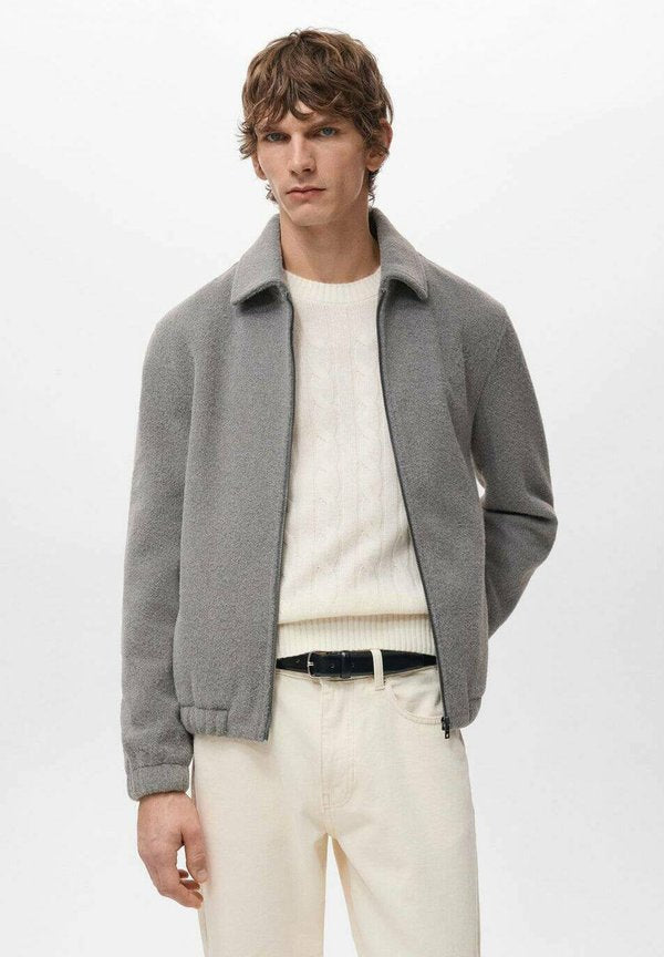 Mango Fleece jacket - grey