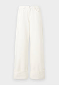 WIDE LEG TURN UP PANTS Media 1