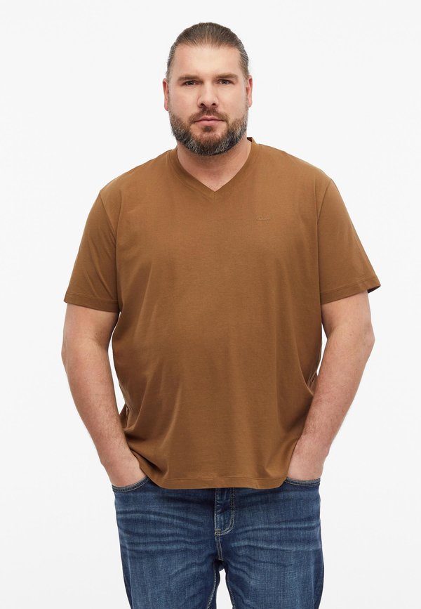 s.Oliver T-SHIRT - Basic T-shirt - dunkelbraun