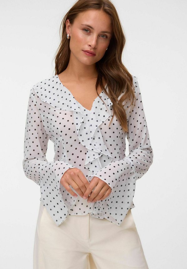 Vero Moda BLOUSE VMWILLOW TOP - Blouse - snow white