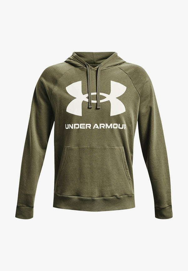 Under Armour RIVAL BIG HD - Hoodie - dark green