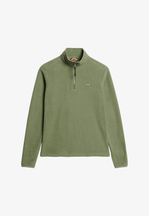Superdry & Co POLAR HALF ZIP - Fleece jumper - laurel khaki
