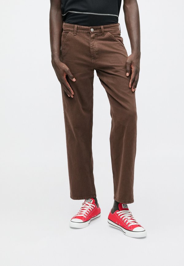 Jack & Jones Loose-fit JJIEDDIE JJWORKER MF 140 NOOS - Straight leg jeans - chocolate brown