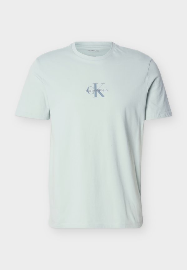 Calvin Klein Jeans MICRO MONOLOGO GRAPHIC - Print T-shirt - pale meadow