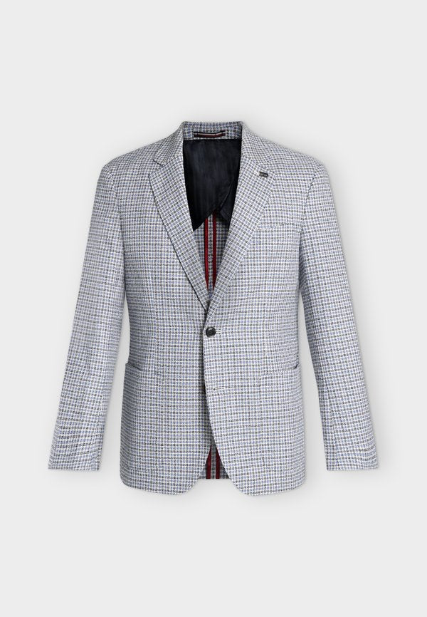 Tommy Hilfiger CHECK BLAZER - Suit jacket - frosted lapis