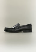 Calvin Klein ROUND LOAFER LTH - Slip-ons - triple black