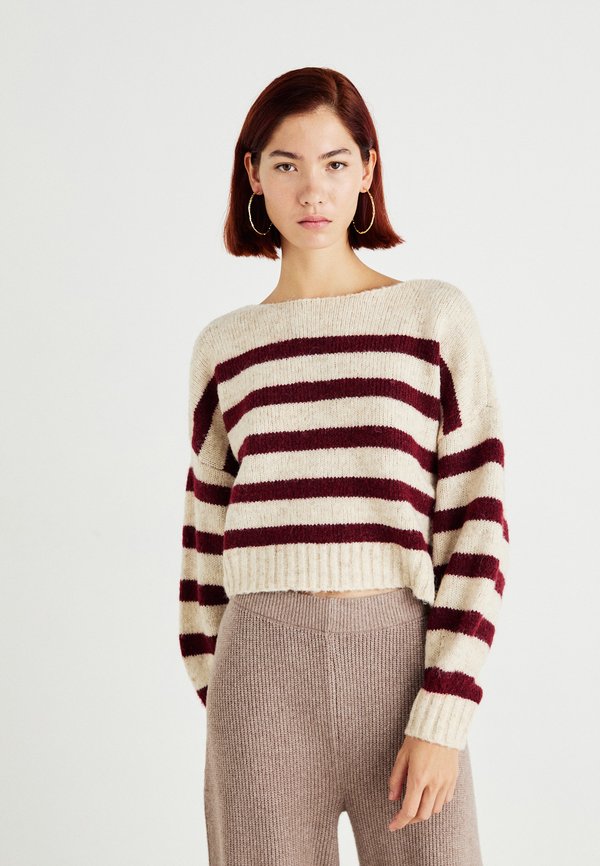 ONLY ONLAYA LIFE L/S BOATNECK CC KNT - Jumper - birch
