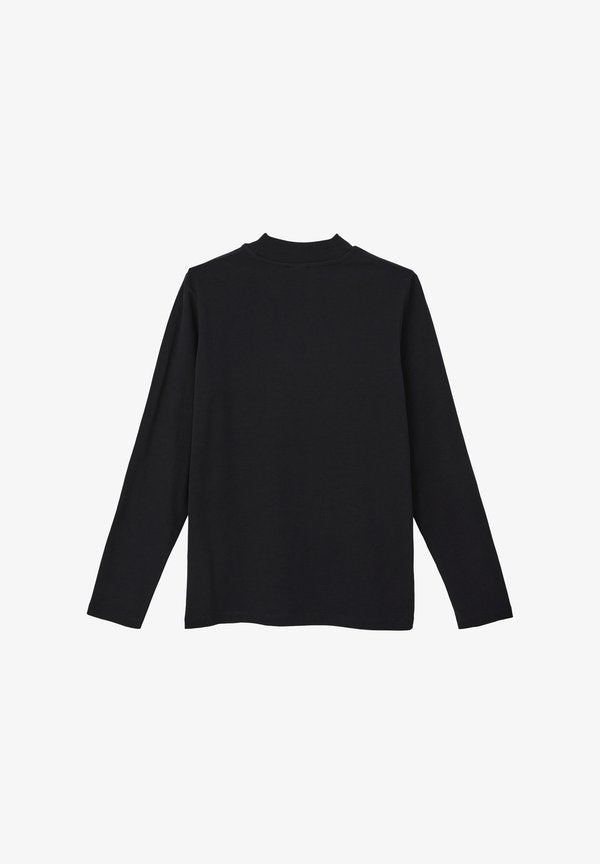 s.Oliver MIT STEHKRAGEN - Long sleeved top - schwarz