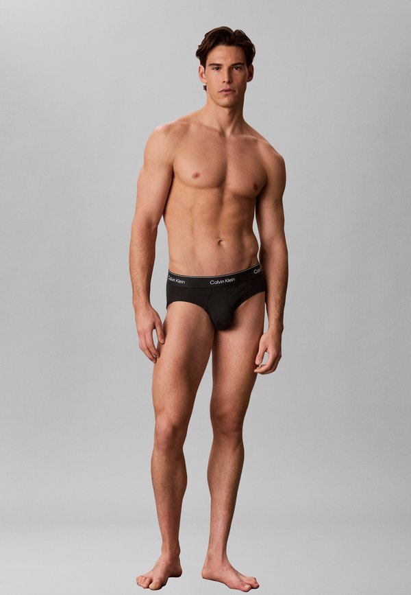 Calvin Klein Underwear 5 PACK - Briefs - b- black, harbor mist, dark purple, poseidon blue, olive night wbs