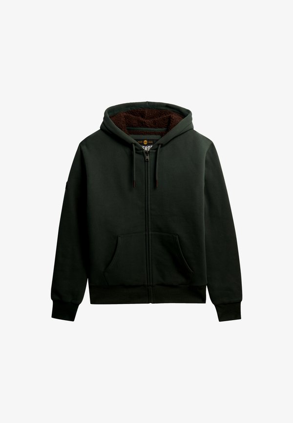 Superdry & Co Zip-up sweatshirt - dunkelgrün