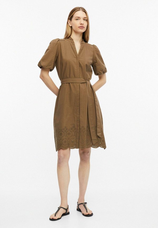 s.Oliver KLEID - Shirt dress - dunkelbraun