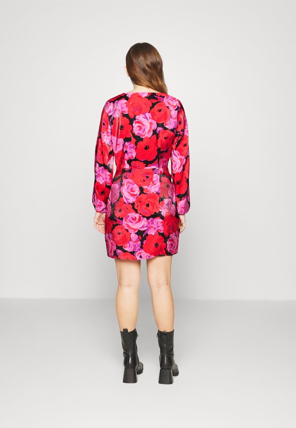 VILA Petite VIFLORA SHORT WRAP DRESS