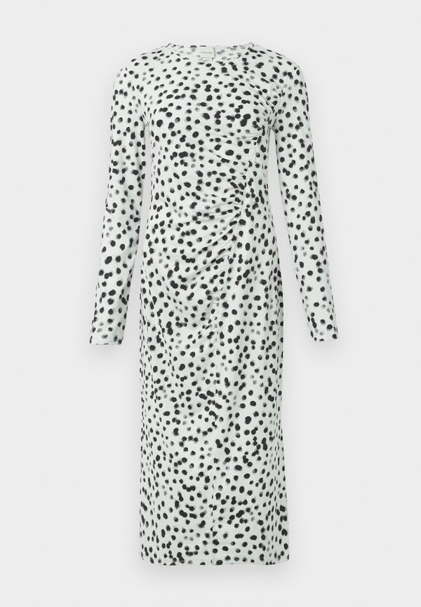 Calvin Klein RUCHED PRINTED MIDI