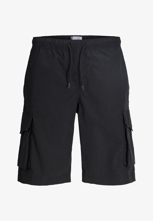 Jack & Jones JPSTCOLE IVAN TECH CARGO JOGGER SHORTS - Shorts - black
