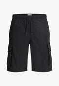Jack & Jones JPSTCOLE IVAN TECH CARGO JOGGER SHORTS - Shorts - black